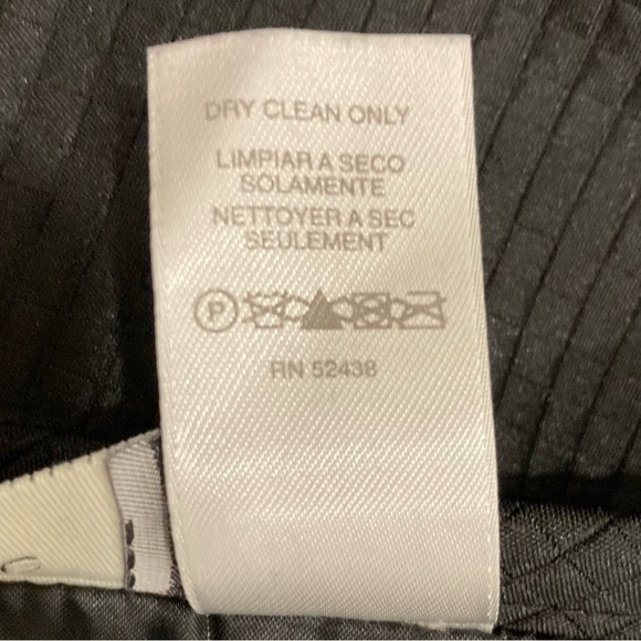 22W Elegant Black Waffle Texture Two-Piece Skirt Set Liz Claiborne Lined Fitted - Picture 14 of 14